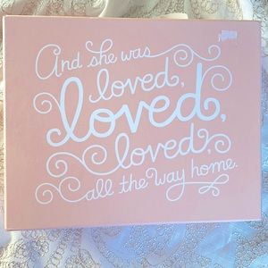 Hallmark Girl Baby Blanket and Suitcase Pink, And She Was Loved All The Way Home